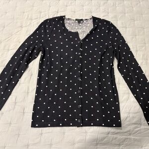Ann Taylor Black and White Knit Sweater